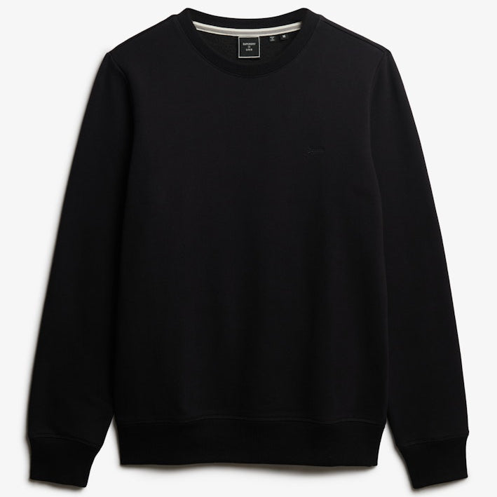 Superdry Vintage Logo Embroidered Crew Sweatshirt Black