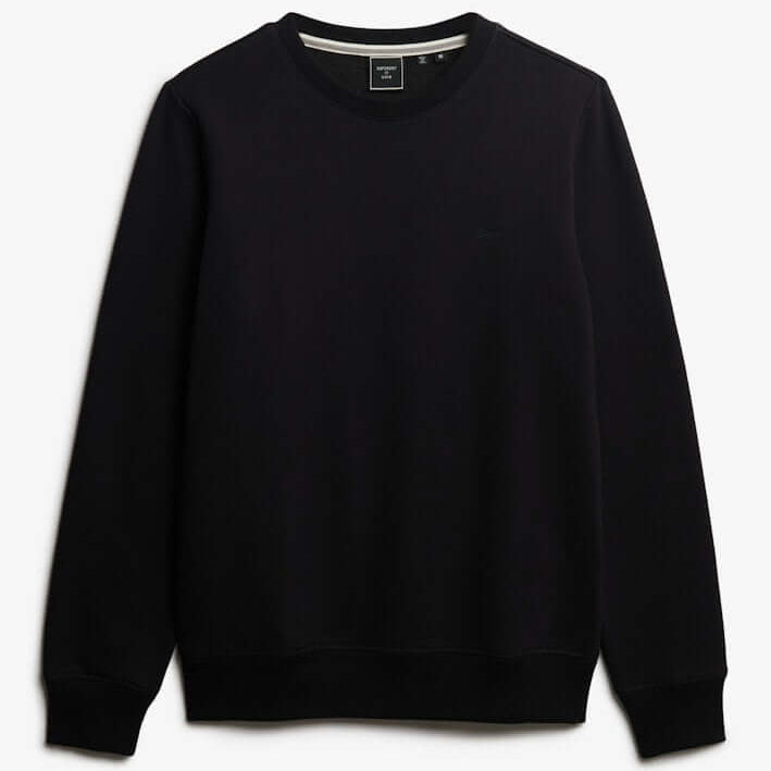Superdry Vintage Logo Embroidered Crew Sweatshirt Black