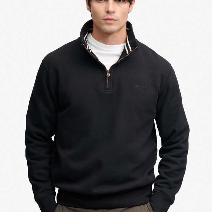 Superdry Essential Serif Logo Half Zip Sweatshirt