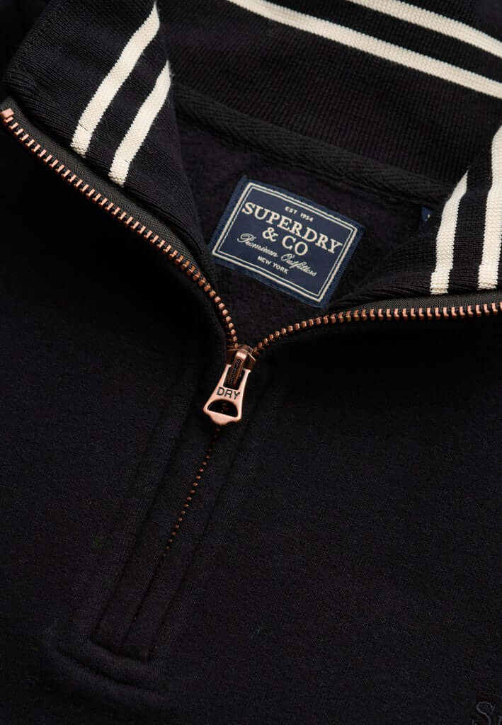 Superdry Essential Serif Logo Half Zip Sweatshirt