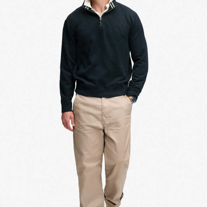 Superdry Essential Serif Logo Half Zip Sweatshirt