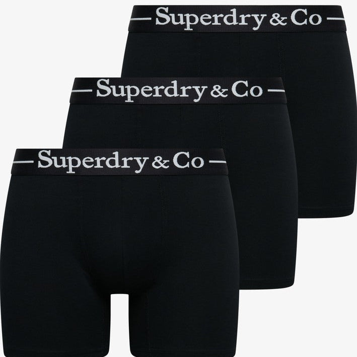 Superdry & Co 3-Pack Boxer Briefs Black pack