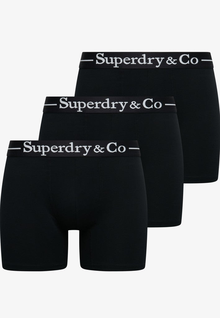 Superdry & Co 3-Pack Boxer Briefs Black pack