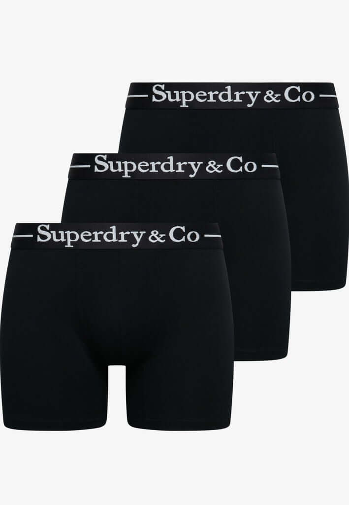 Superdry & Co 3-Pack Boxer Briefs Black pack
