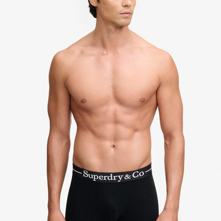 Superdry & Co Boxer Briefs Black model back