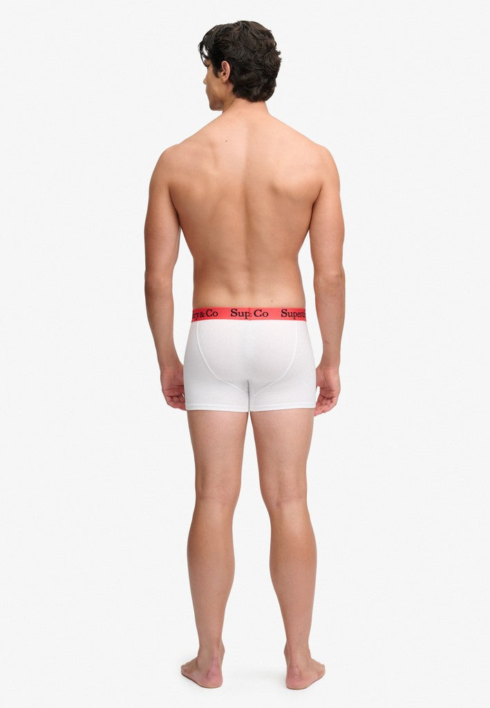 Superdry & Co 3-Pack Trunks Black/Charcoal/Optic