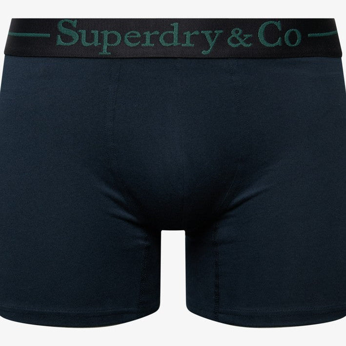Superdry & Co Seasonal Boxer Briefs Black/Navy/Enamel Green