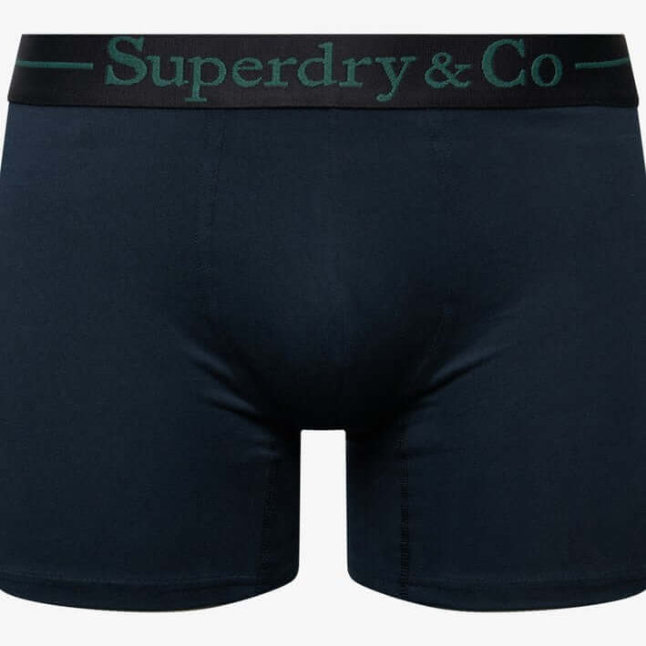 Superdry & Co Seasonal Boxer Briefs Black/Navy/Enamel Green
