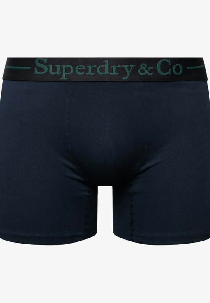 Superdry & Co Seasonal Boxer Briefs Black/Navy/Enamel Green