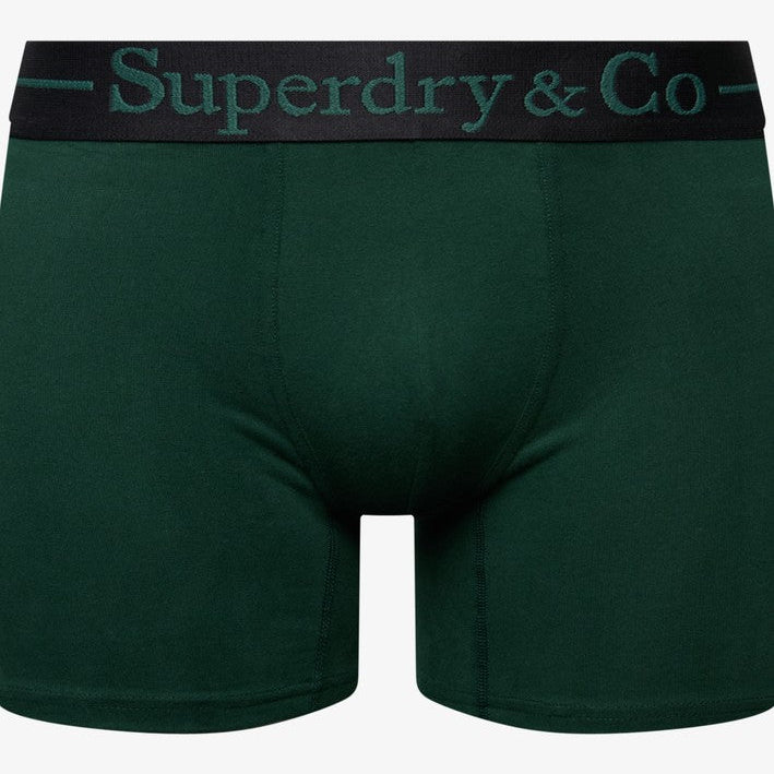 Superdry & Co Seasonal Boxer Briefs Black/Navy/Enamel Green