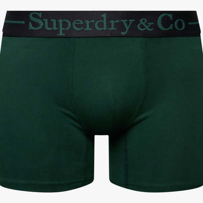 Superdry & Co Seasonal Boxer Briefs Black/Navy/Enamel Green