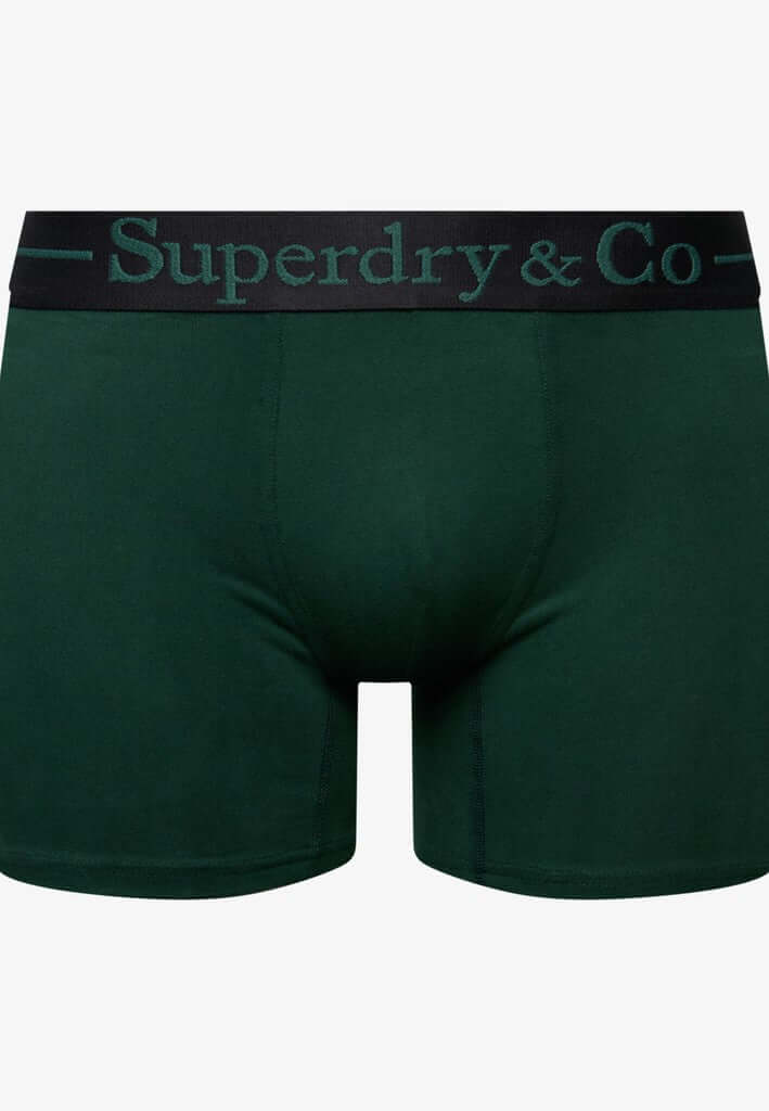 Superdry & Co Seasonal Boxer Briefs Black/Navy/Enamel Green