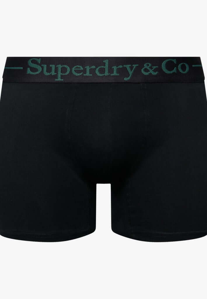 Superdry & Co Seasonal Boxer Briefs Black/Navy/Enamel Green