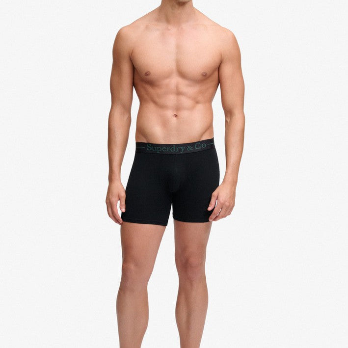 Superdry & Co Seasonal Boxer Briefs Black/Navy/Enamel Green
