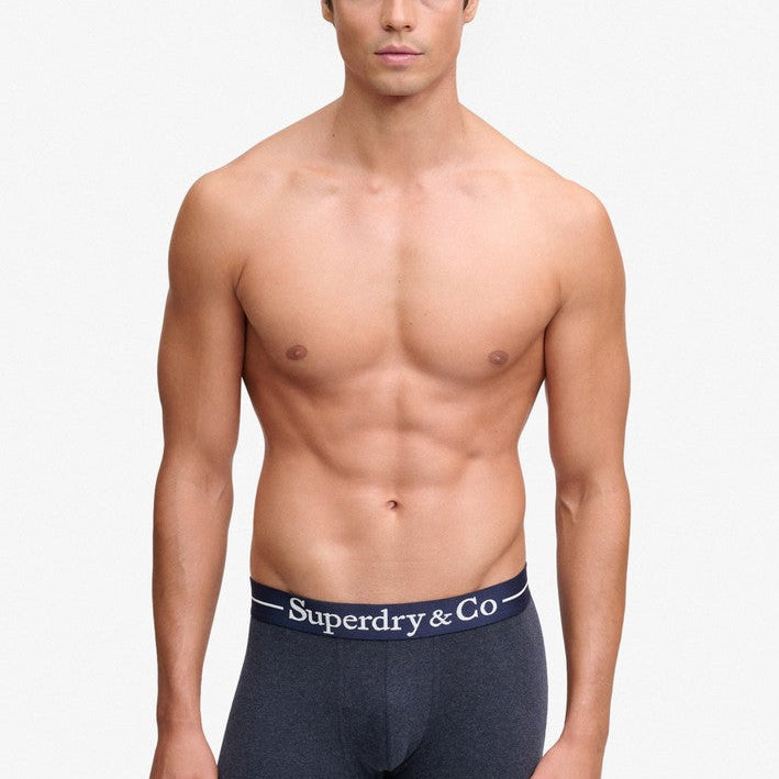 Superdry & Co Seasonal Boxer Briefs Navy Marl/Indigo Marl/Blue Grit