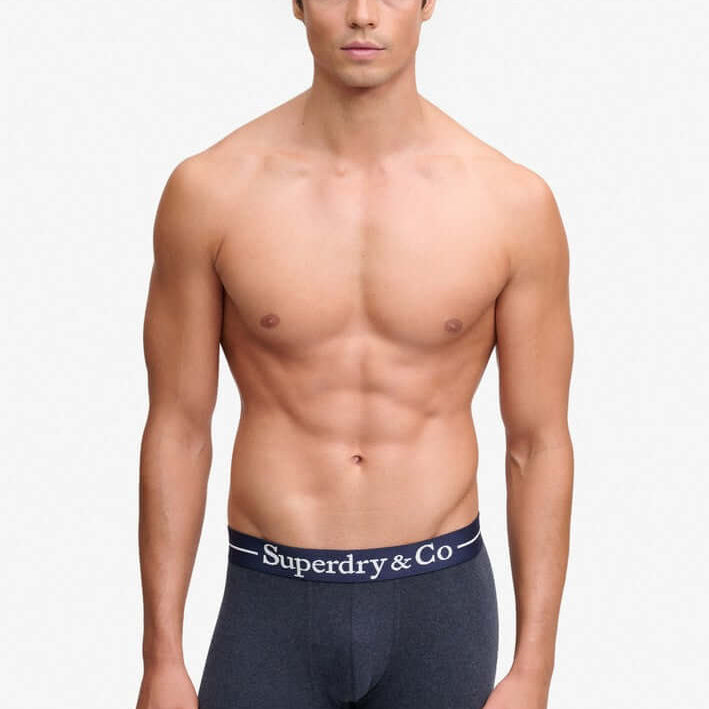 Superdry & Co Seasonal Boxer Briefs Navy Marl/Indigo Marl/Blue Grit