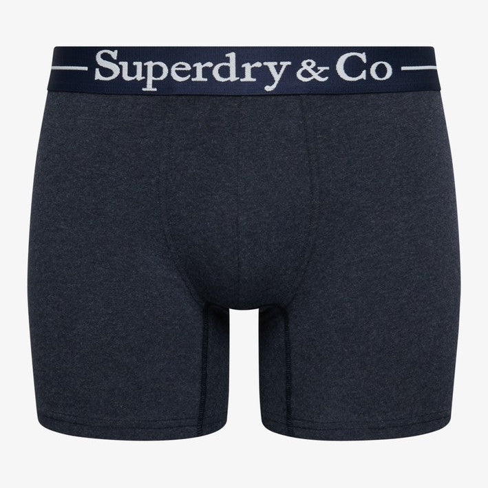 Superdry & Co Seasonal Boxer Briefs Navy Marl/Indigo Marl/Blue Grit