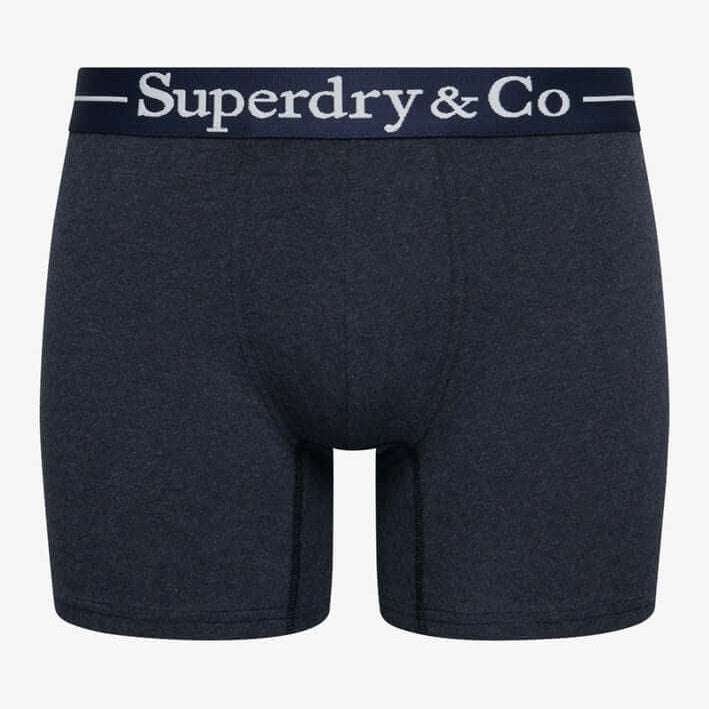 Superdry & Co Seasonal Boxer Briefs Navy Marl/Indigo Marl/Blue Grit