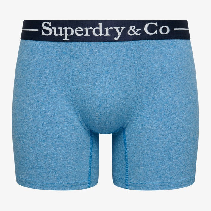 Superdry & Co Seasonal Boxer Briefs Navy Marl/Indigo Marl/Blue Grit