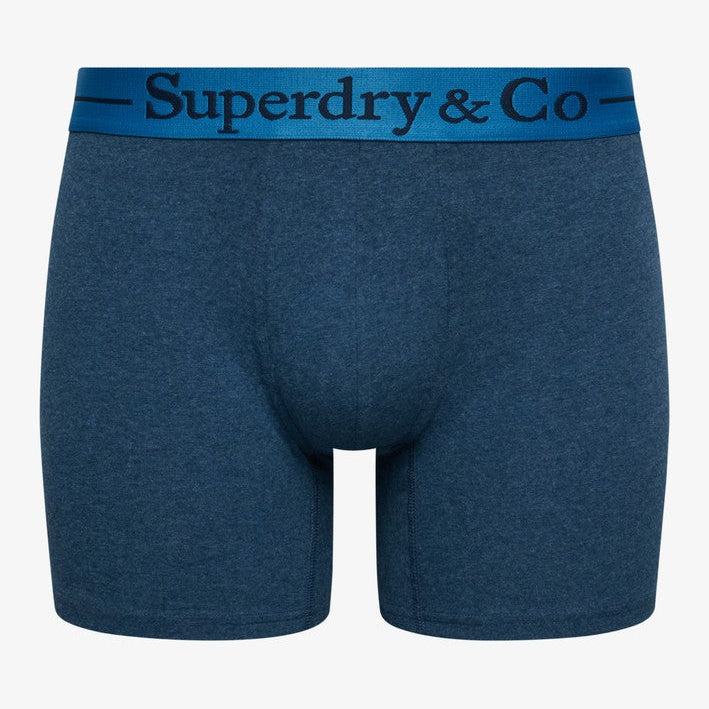 Superdry & Co Seasonal Boxer Briefs Navy Marl/Indigo Marl/Blue Grit