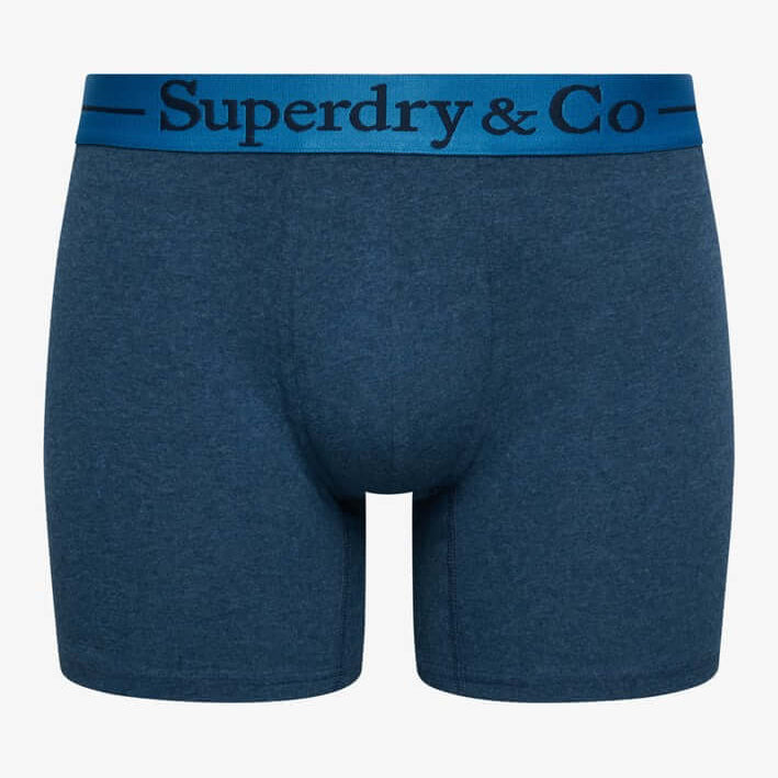 Superdry & Co Seasonal Boxer Briefs Navy Marl/Indigo Marl/Blue Grit