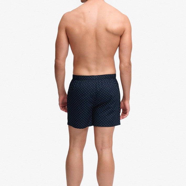 Superdry men's cotton woven boxer shorts - Navy Polka Dot