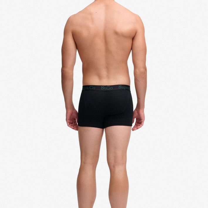 Superdry & Co 3-Pack Trunks Black/Enamel Green/Navy