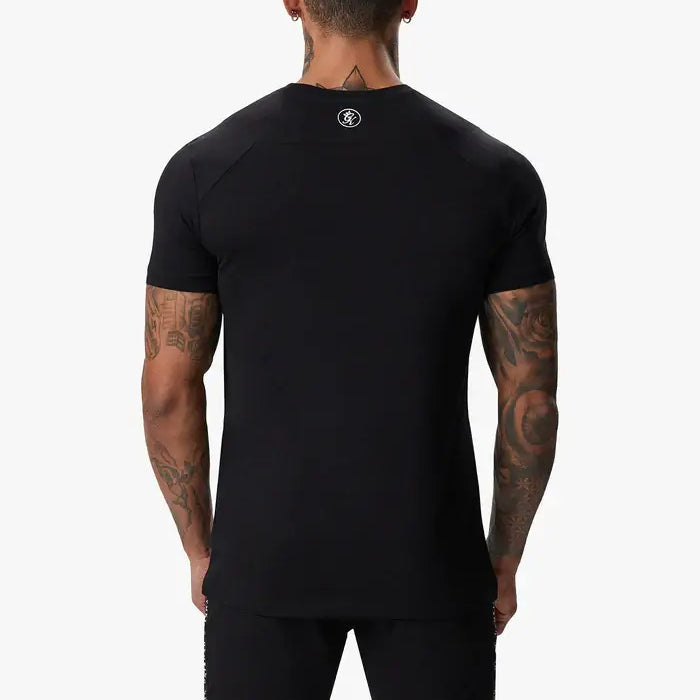 Gym King Taped Jersey Tee - Black