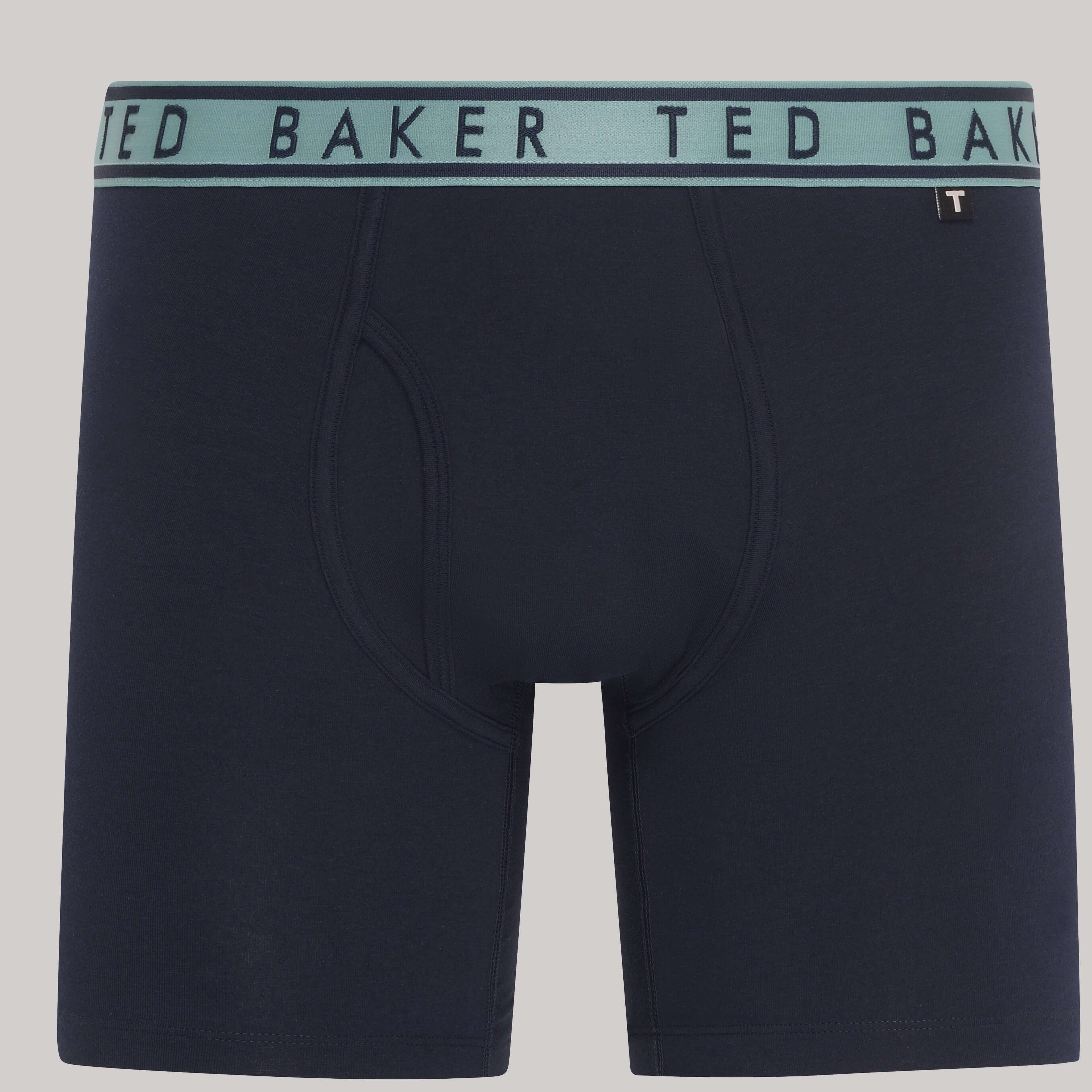 Ted Baker 3 Pack Cotton Stretch Boxer Briefs - Black / Multi Blue