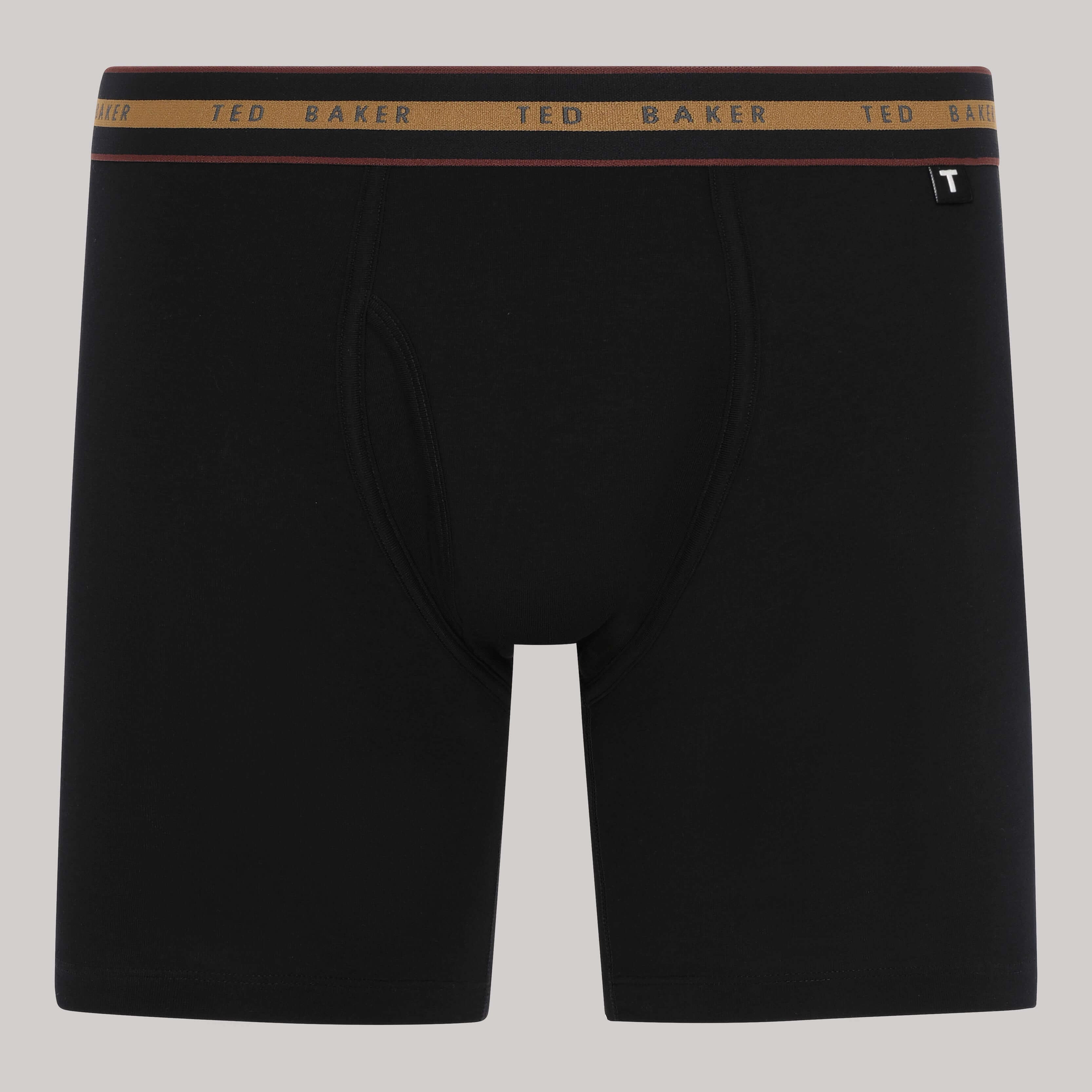 Ted Baker 3 Pack Cotton Stretch Boxer Briefs - Black/Grey/Black