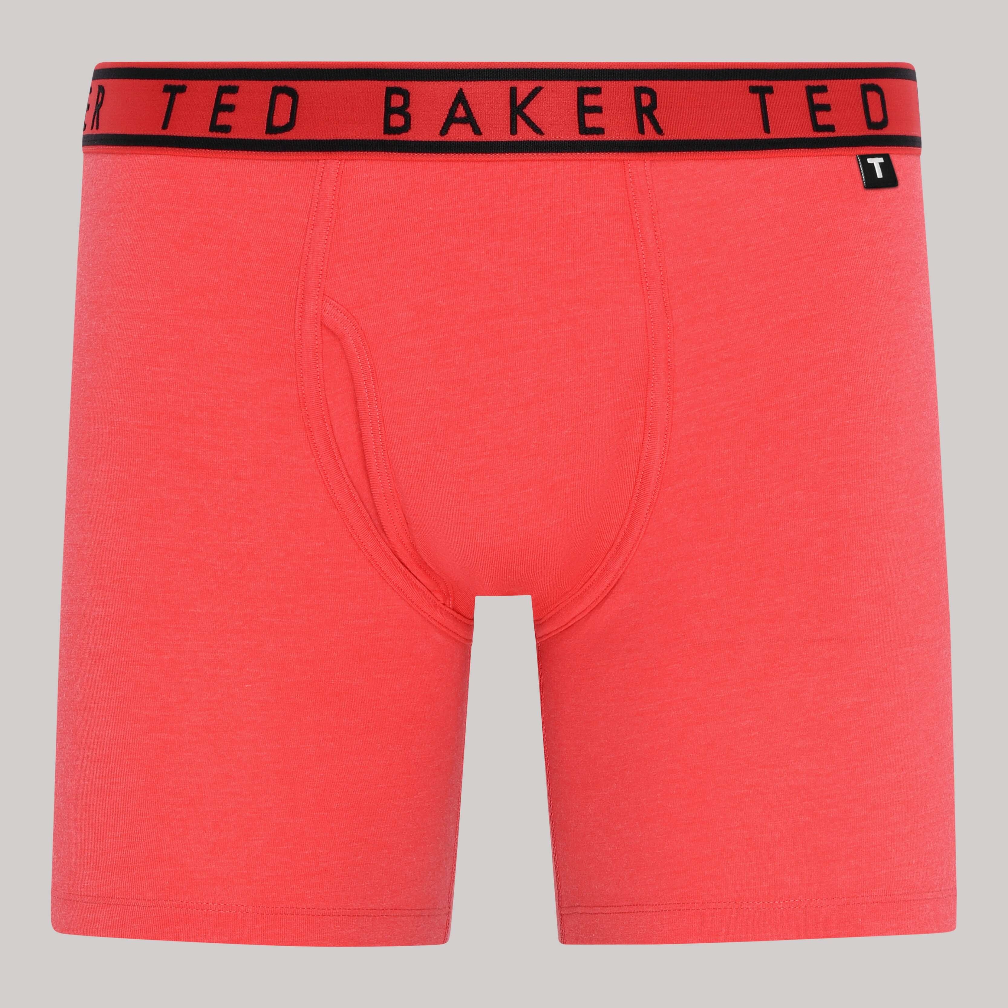 Ted Baker 3 Pack Cotton Stretch Boxer Briefs - Red/Black/Blue