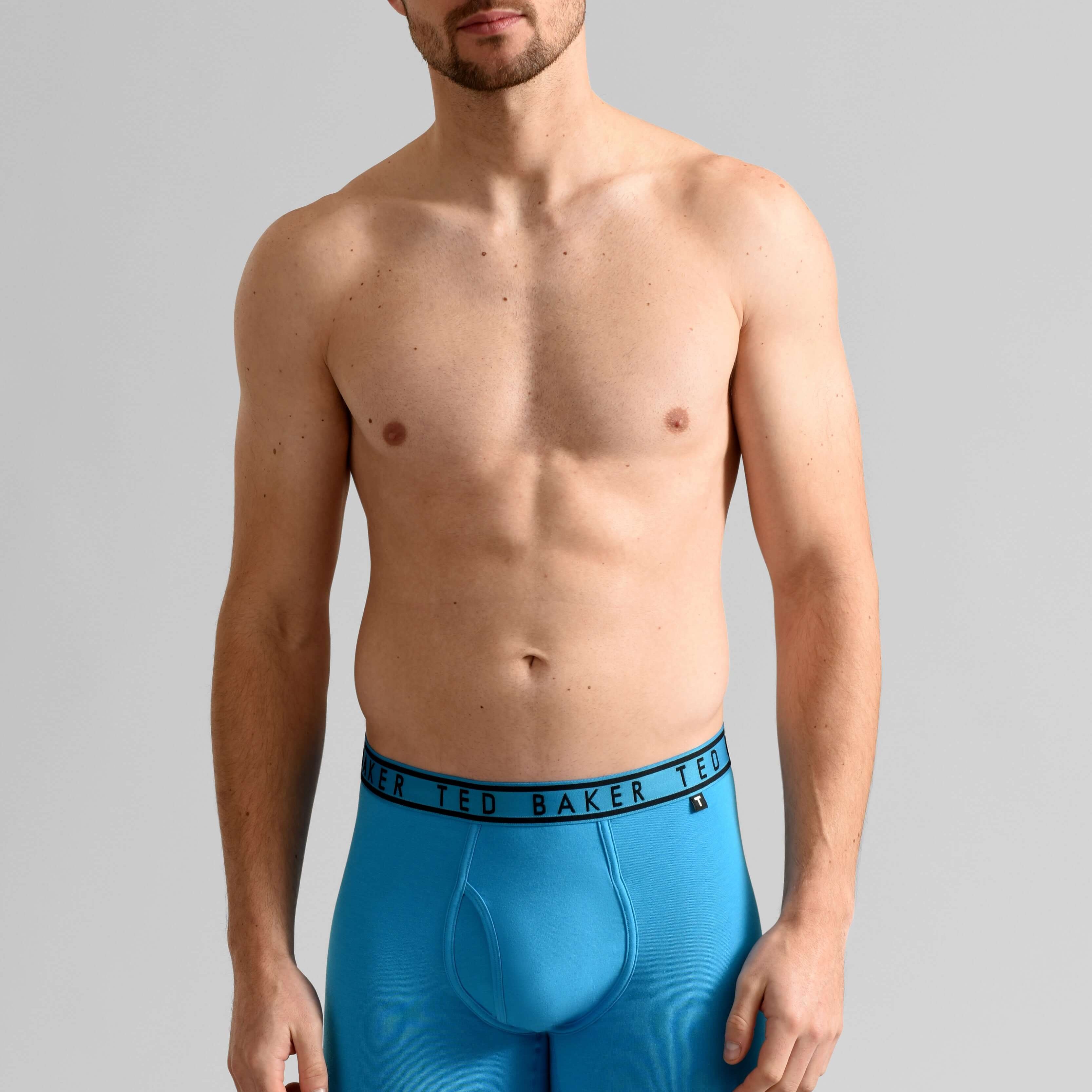 Ted Baker 3 Pack Cotton Stretch Boxer Briefs - Red/Black/Blue