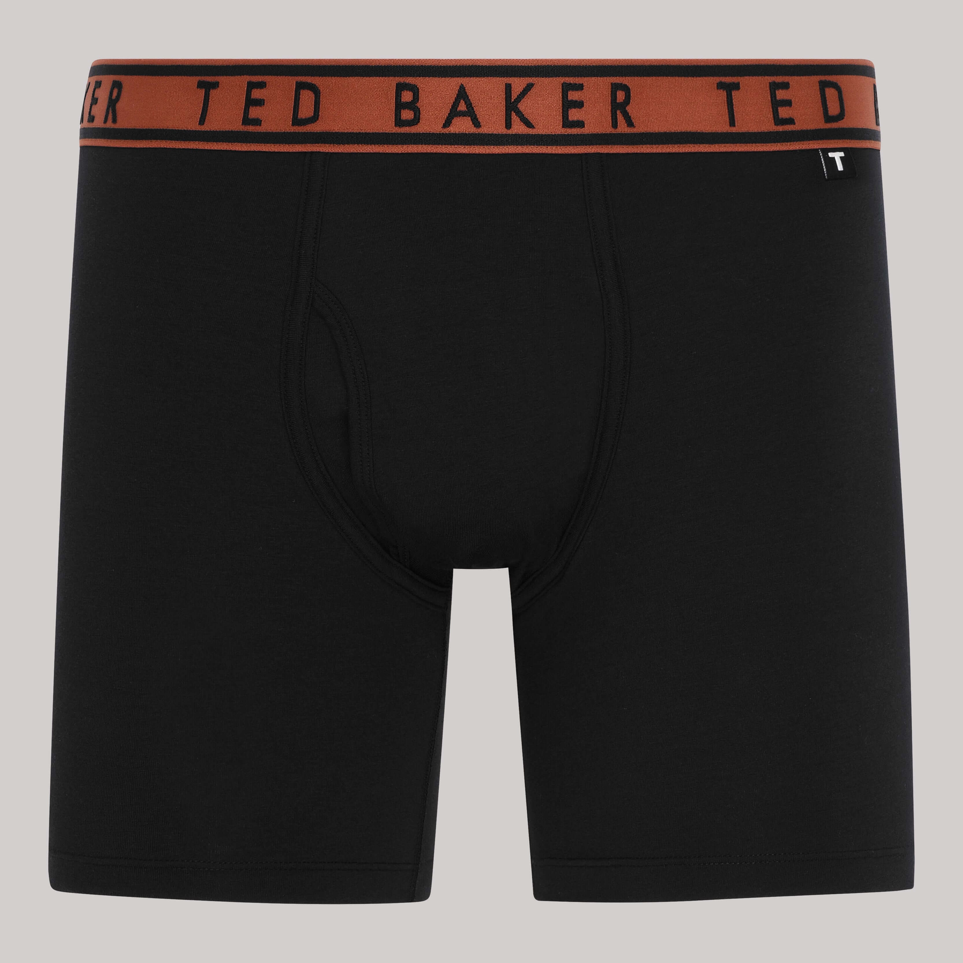 Ted Baker 3 Pack Cotton Stretch Boxer Briefs - Black/Multi Waistbands