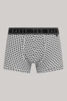 Ted Baker Mens Three Pack Cotton Stretch Trunks - Grey Sangs/Geo Twist/Grey