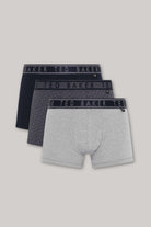 Ted Baker 3 Pack Cotton Stretch Fashion Trunks - Black / Grey / Charcoal Patterned