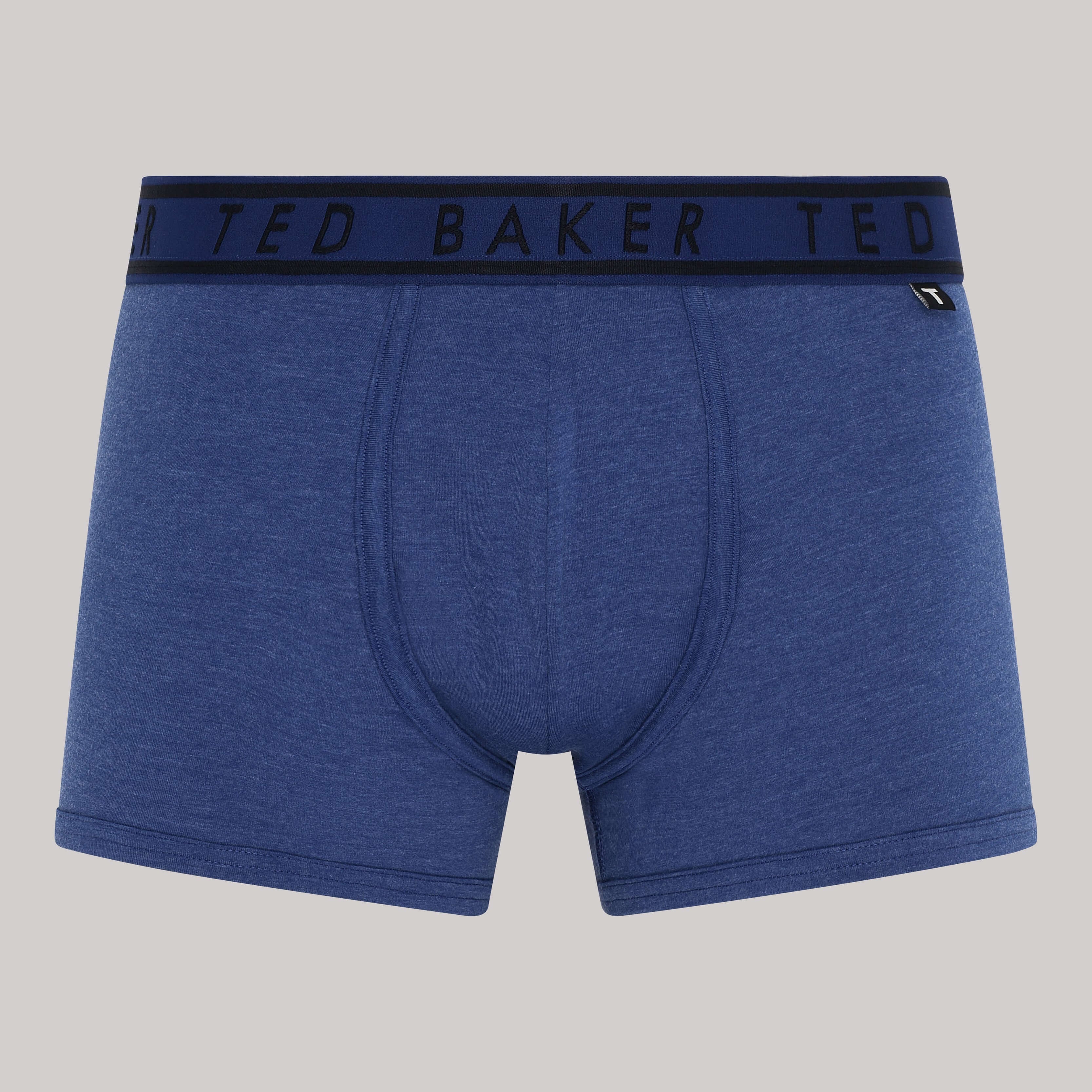 Ted Baker 3 Pack Cotton Stretch Fashion Trunks - Black / Blue / Purple Pattern