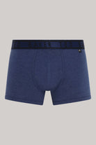 Ted Baker 3 Pack Cotton Stretch Solid Trunks - Black / Blue / Grey