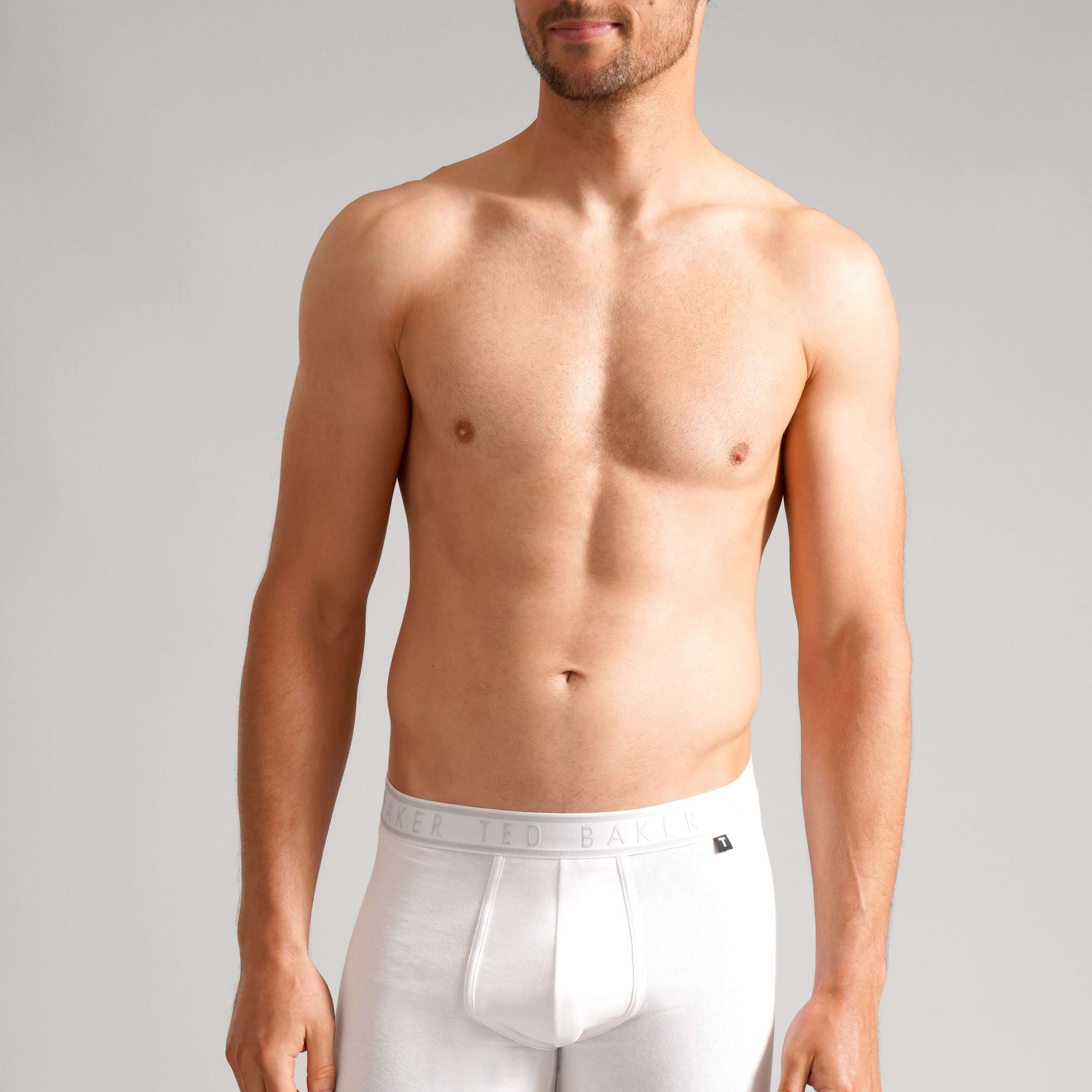 Ted Baker 3-Pack Boxer Briefs, White/ Blue Tile/ Heather Grey