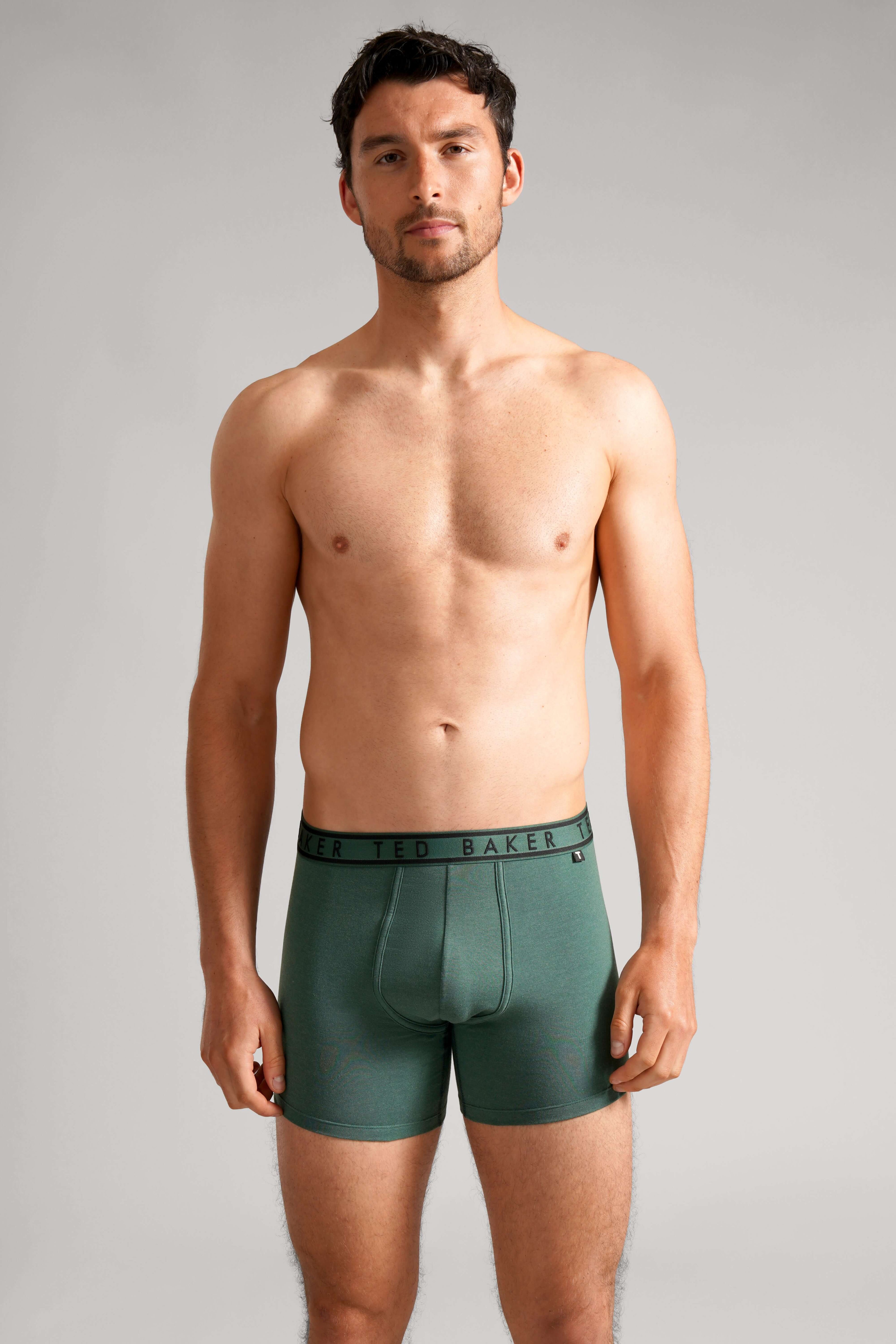 Ted Baker 3-Pack Boxer Briefs, Midnight Sail/ Weathervane/ Trekking Green