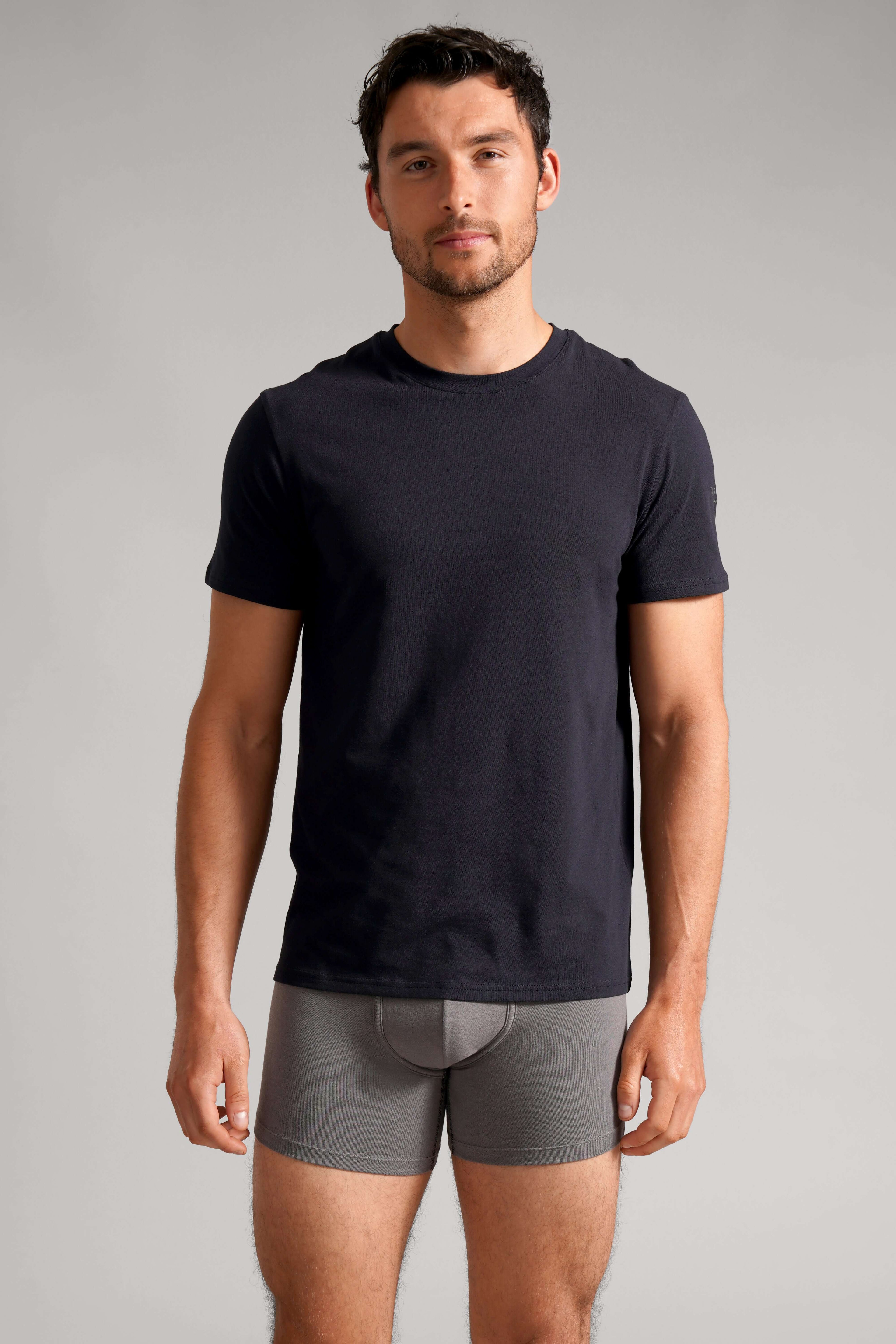 Ted Baker 3-Pack Lounge Crew Neck T-Shirts - Blue/Grey/Navy