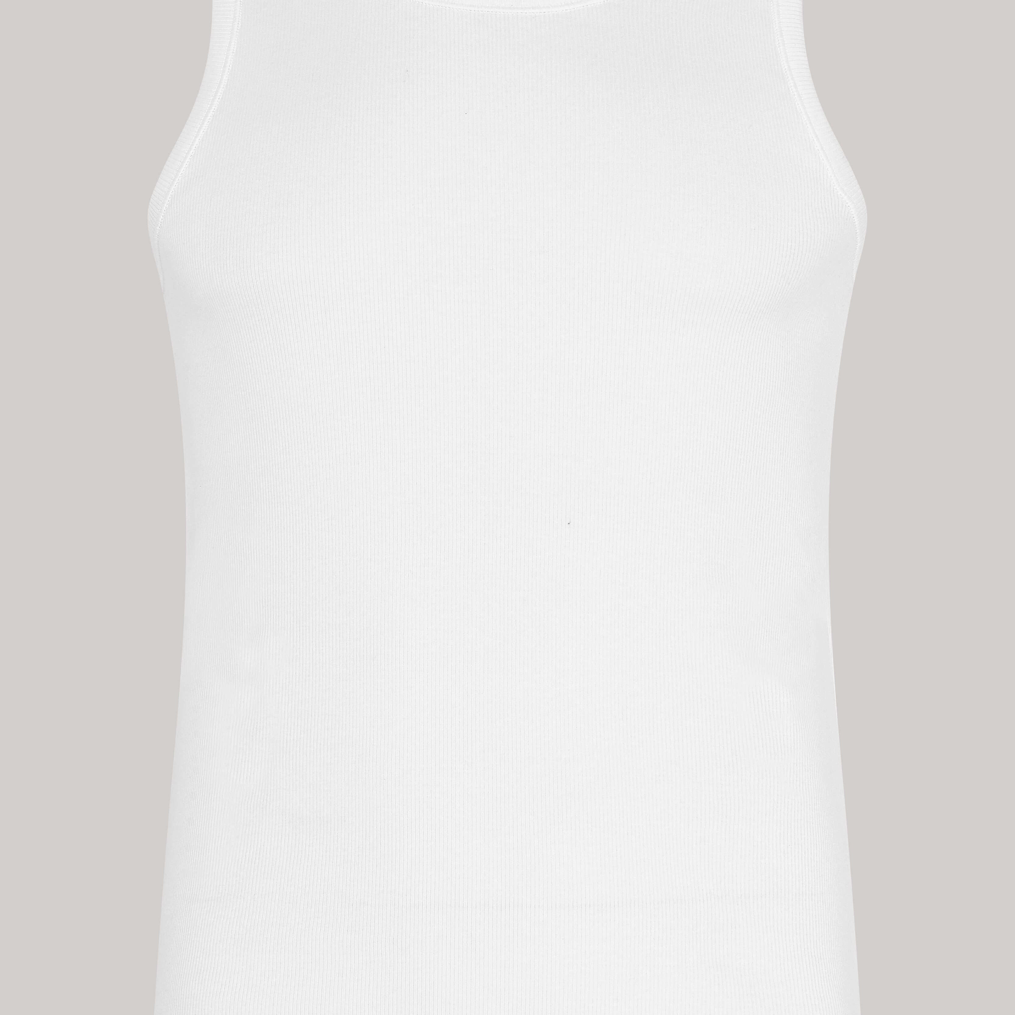Ted Baker Mens 3 Pack Crew Neck Tank Top - White Cotton Stretch