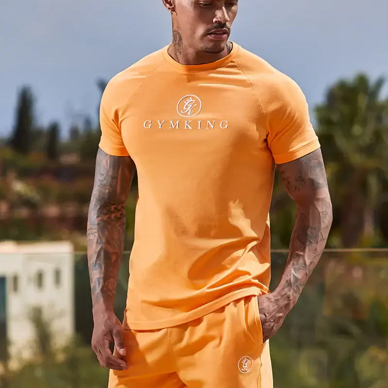 Gym King Pro Jersey Tee -Apricot