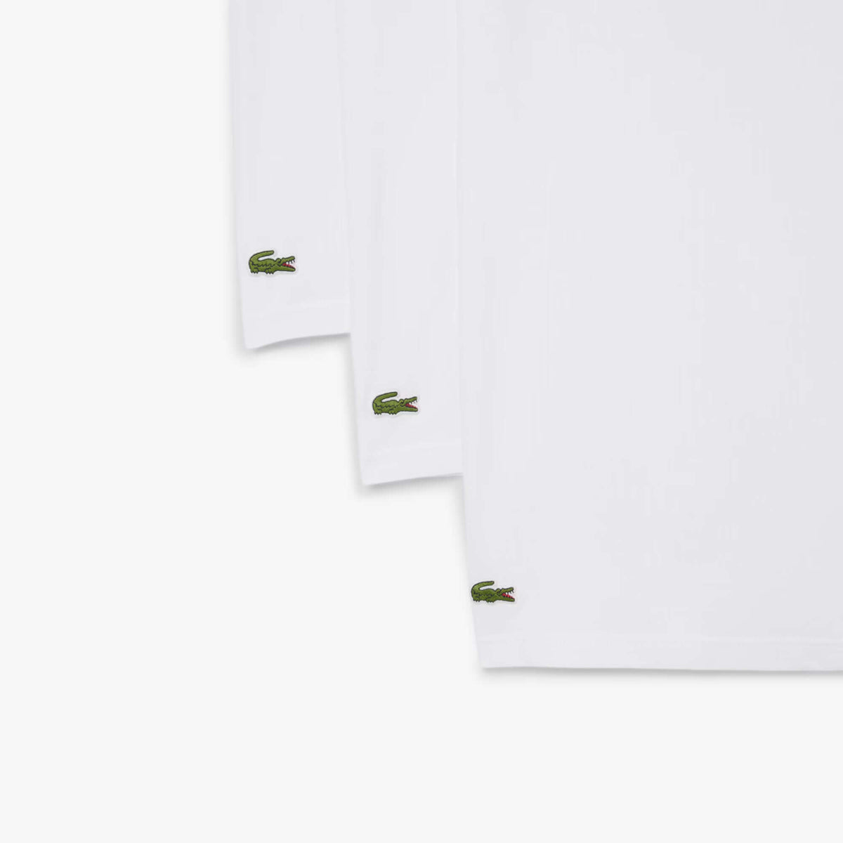 Lacoste TH9008-001 3-Pack Slim Fit V-Neck T-Shirts White - product detail