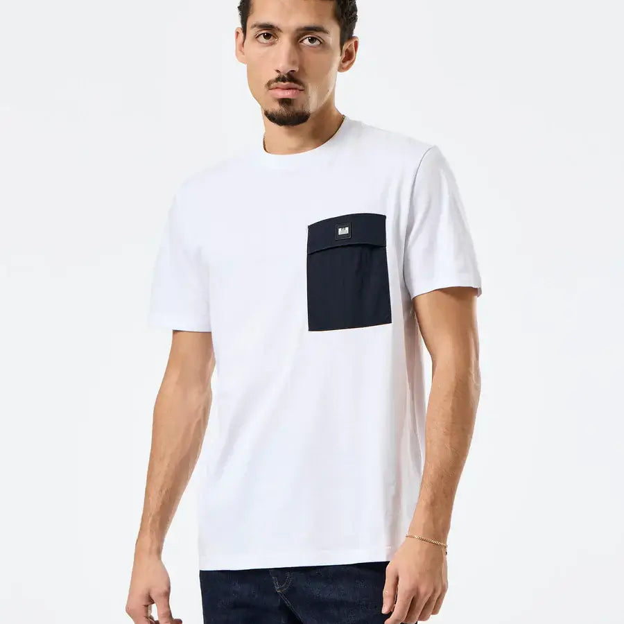 Weekend Offender Stiniva T-Shirt 100% cotton | White/Navy