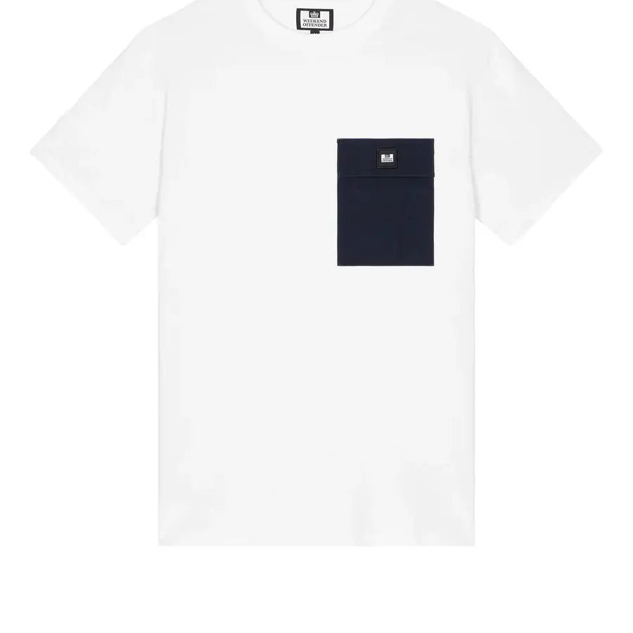 Weekend Offender Stiniva T-Shirt 100% cotton | White/Navy
