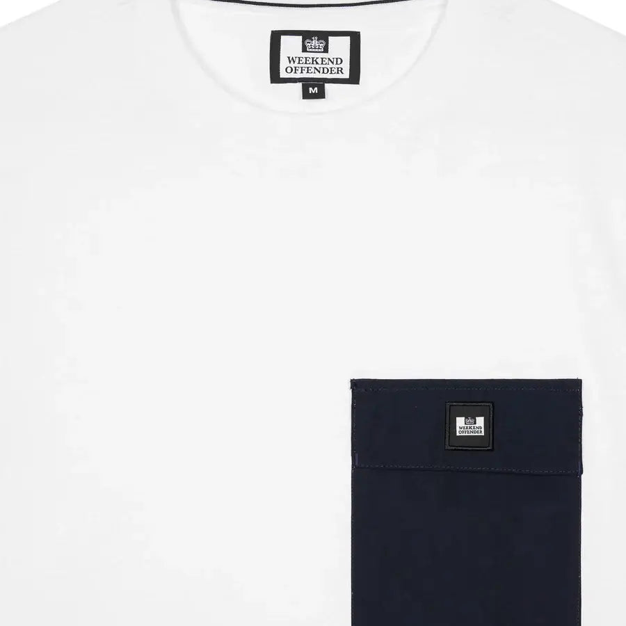 Weekend Offender Stiniva T-Shirt 100% cotton | White/Navy