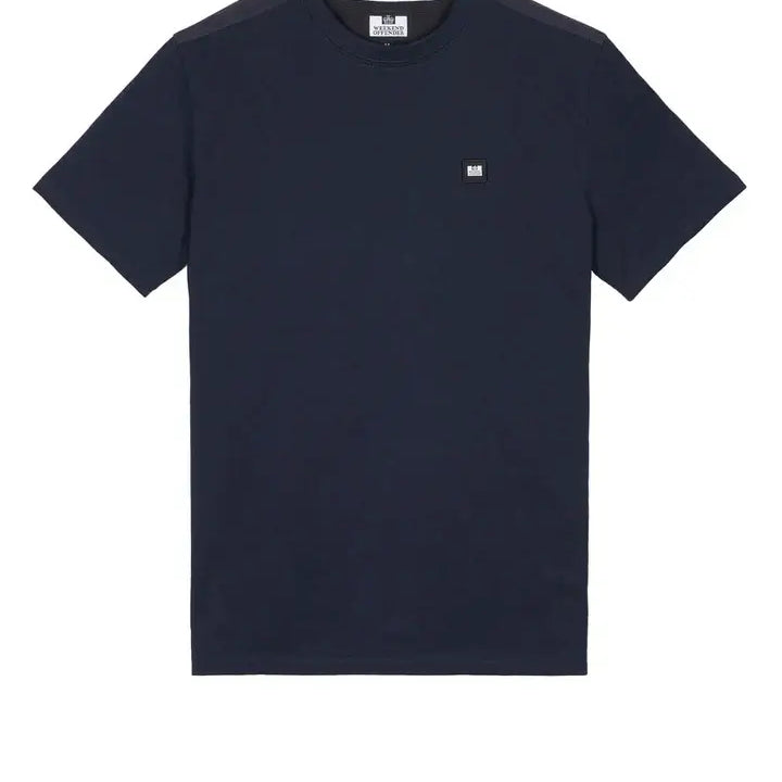Weekend Offender Garcia Overlay T-Shirt | Navy