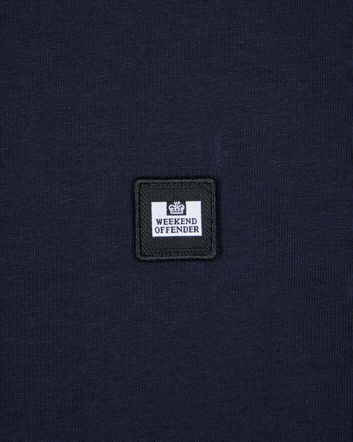 Weekend Offender Garcia Overlay T-Shirt | Navy