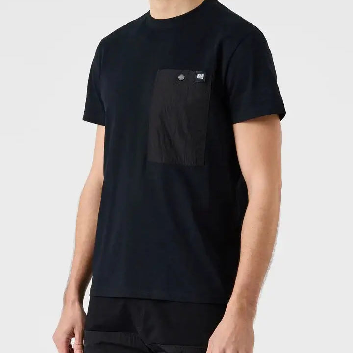 Weekend Offender Garcia Overlay T-Shirt | Navy
