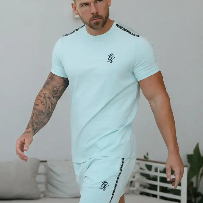 Gym King Taped Jersey Tee - Mint